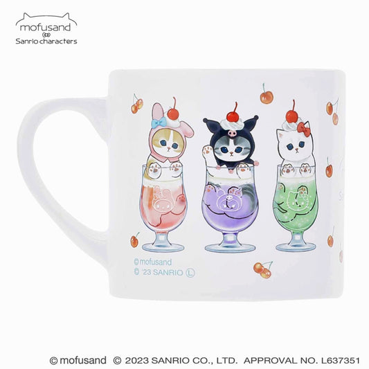 mofusand× Sanrio Characters Mini Mug Cup