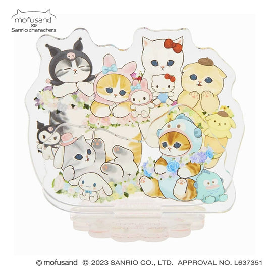 mofusand× Sanrio 캐릭터 평신도 아크릴 스탠드 (Ohana)
