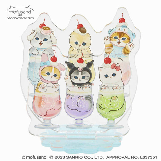 mofusand× Sanrio 캐릭터 평신도 아크릴 스탠드 (소다)