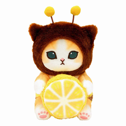 mofusand Desktop Hanging Plush (Brown Bee Meow)