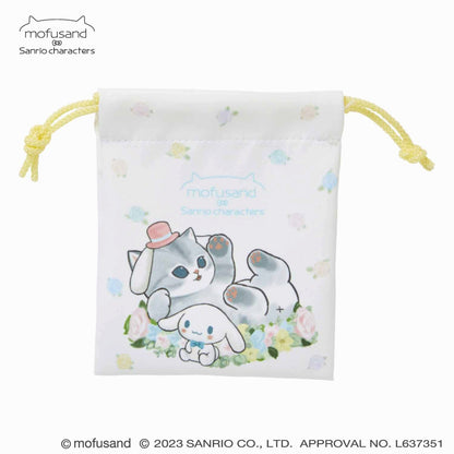 mofusand× Sanrio Characters Microfiber Mini Drawstring 2 pieces (Ohana)