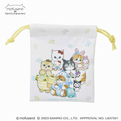 mofusand× Sanrio Characters Microfiber Mini Drawstring 2 pieces (Ohana)