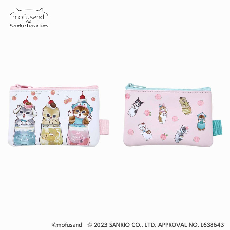 mofusand× Sanrio 캐릭터 2 조각 파우치 (소다)