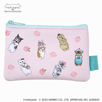 mofusand× Sanrio 캐릭터 2 조각 파우치 (소다)