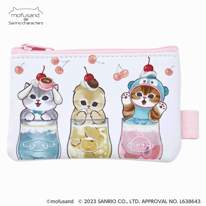 mofusand× Sanrio 캐릭터 2 조각 파우치 (소다)