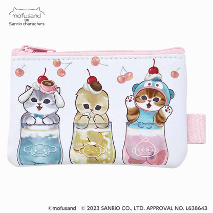mofusand× Sanrio 캐릭터 2 조각 파우치 (소다)