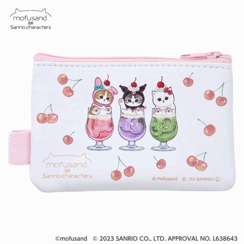 mofusand× Sanrio 캐릭터 2 조각 파우치 (소다)