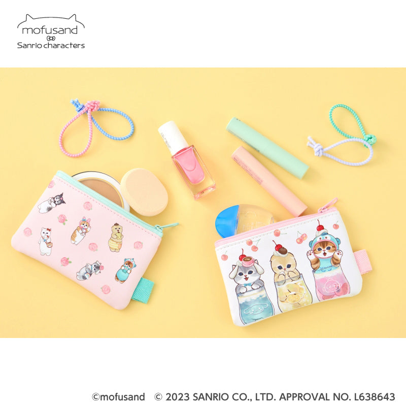 mofusand× Sanrio 캐릭터 2 조각 파우치 (소다)
