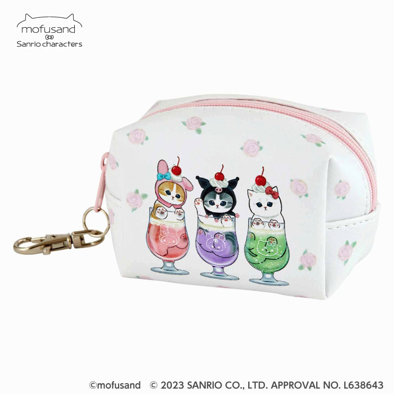 mofusand× Sanrio Characters Tawara type mini pouch