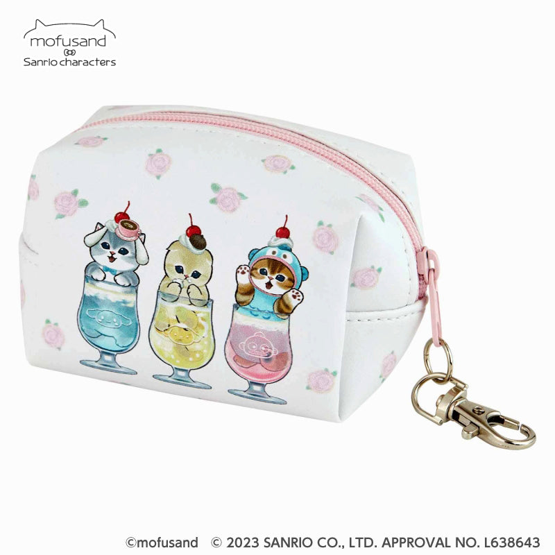 mofusand× Sanrio Characters Tawara type mini pouch