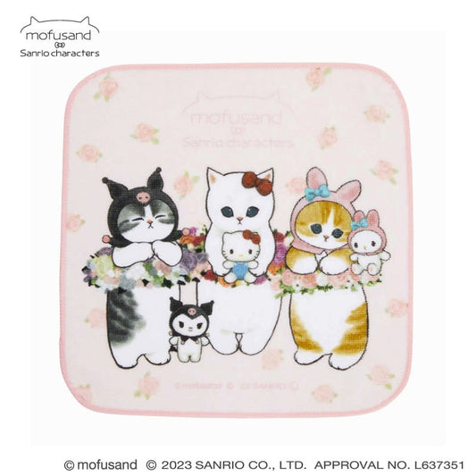 mofusand× Sanrio Characters Hand Towel (Ohana)