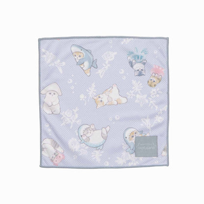 mofusand 涼爽的手帕（藍色）