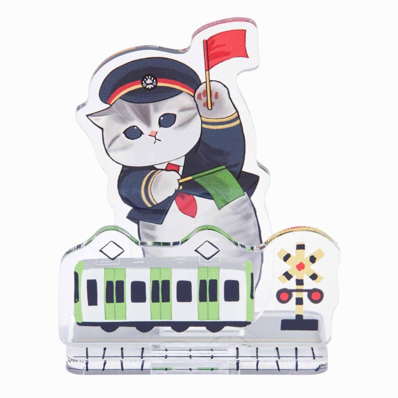 mofusand Mofumofu Station Lay Acrylic Stand (station staff)