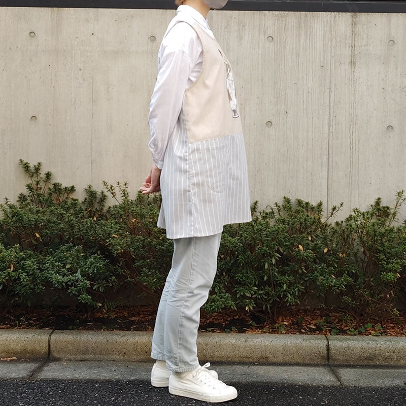 mofusand Apron (parfait Nyan gray)