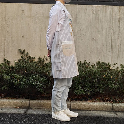 mofusand エプロン(ジンベエザメにゃん グレー)