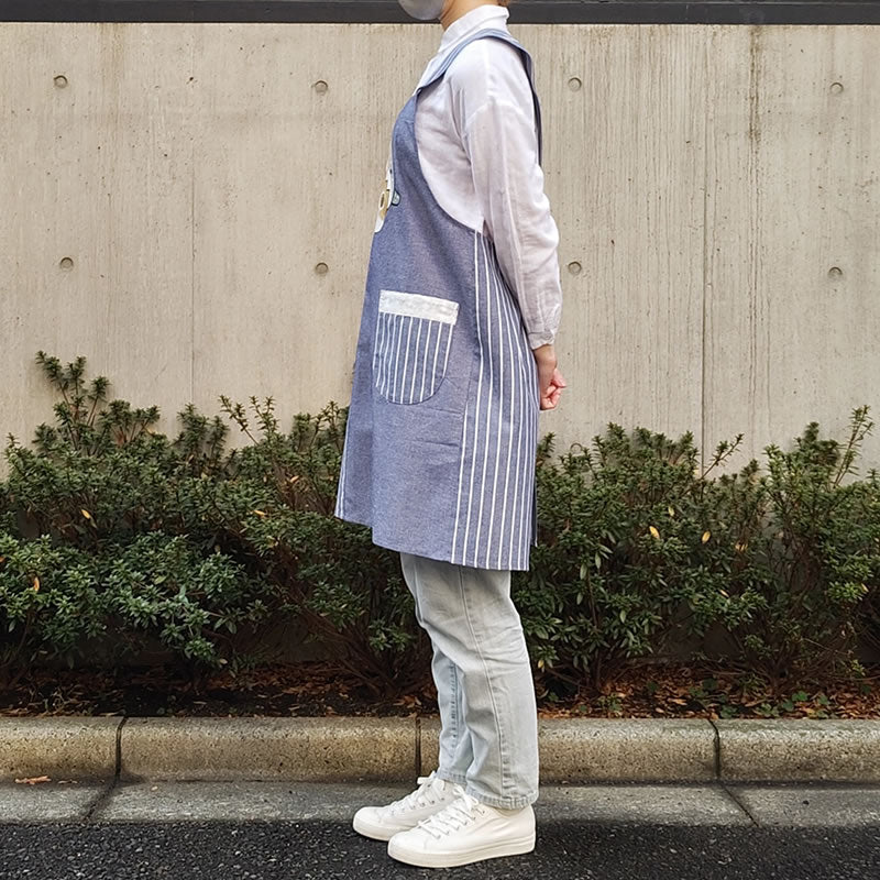 mofusand エプロン(ジンベエザメにゃん ネイビー)