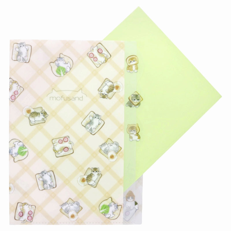 mofusand Die -cut clear file 5P (bread)