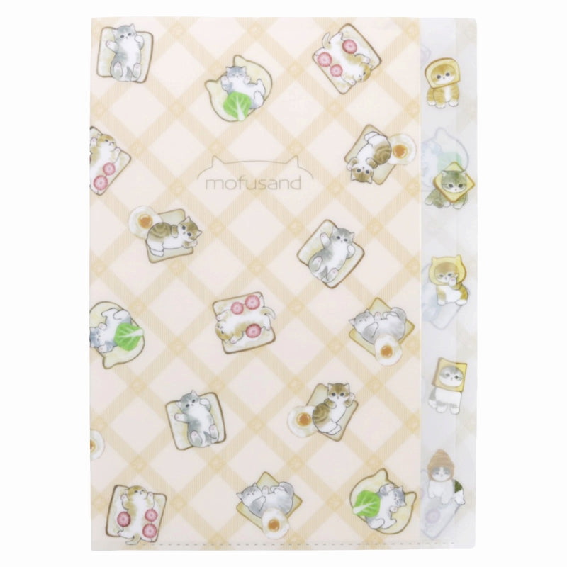 mofusand Die -cut clear file 5P (bread)