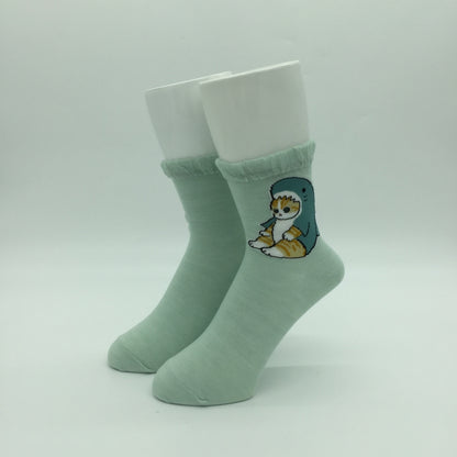 mofusand クルーソックス(サメにゃん)