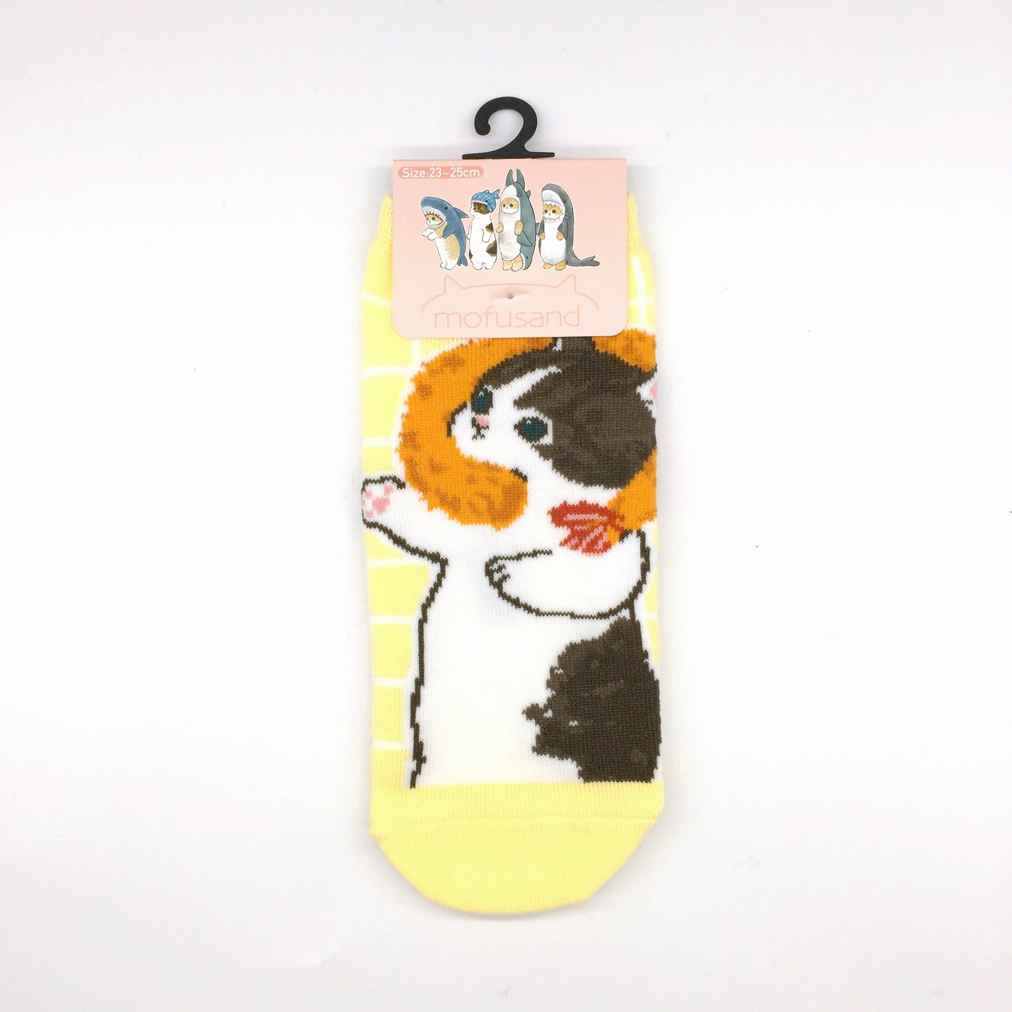 mofusand 양말 (새우 튀김 수표)