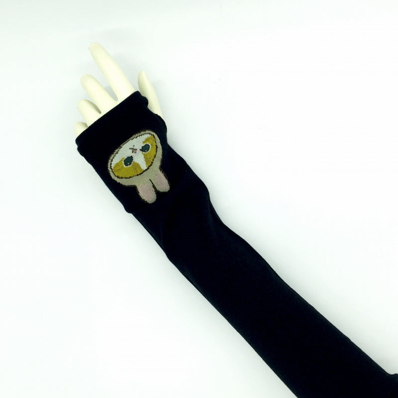 mofusand 인쇄 팔 커버 (Usanyan Pattern Black)