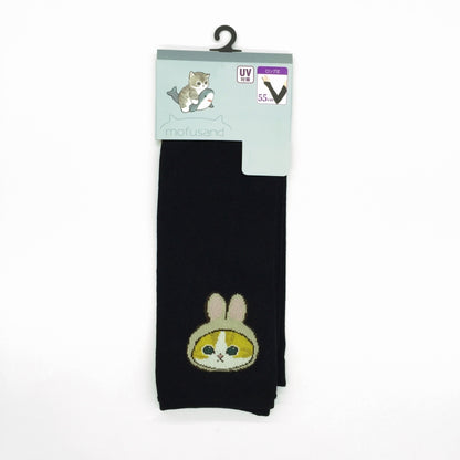 mofusand 인쇄 팔 커버 (Usanyan Pattern Black)