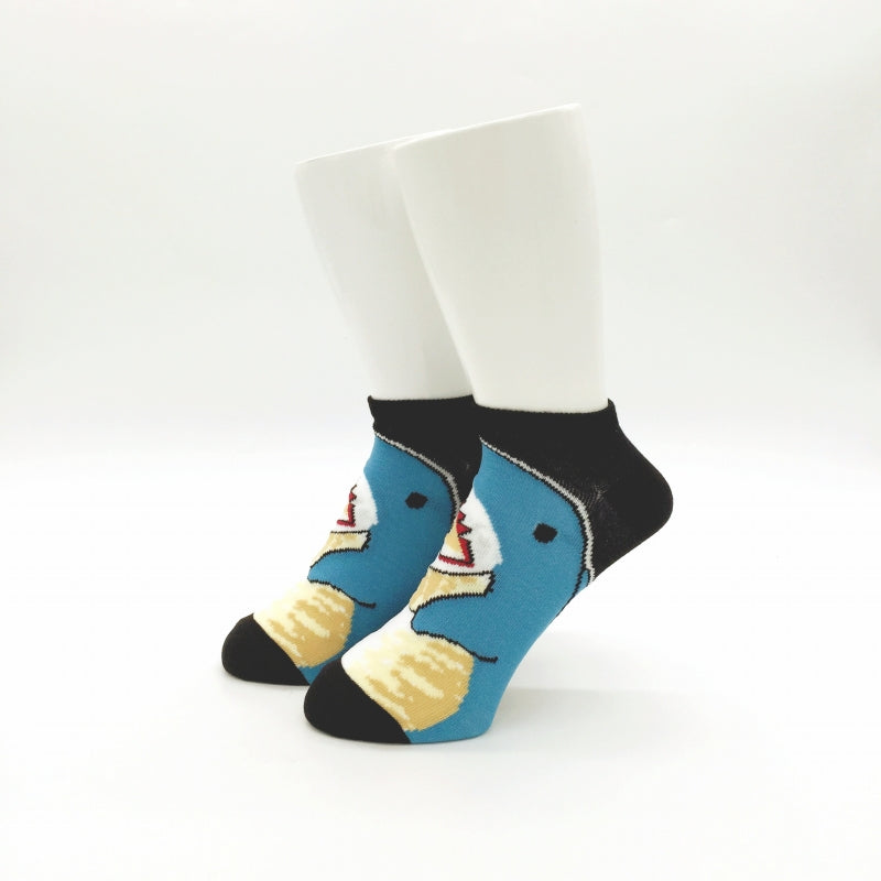 mofusand メンズ3Pソックス(生き物)