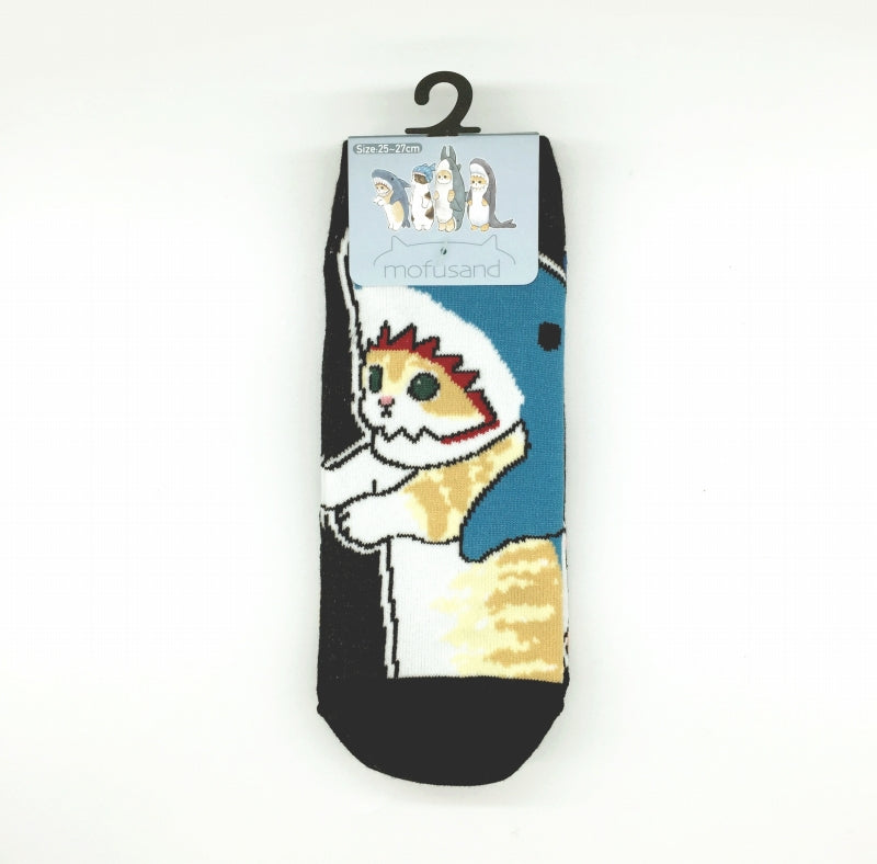 mofusand メンズ3Pソックス(生き物)