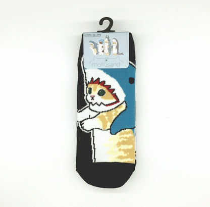 mofusand メンズ3Pソックス(生き物)