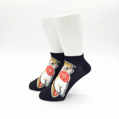 mofusand Men's 3P socks (food)