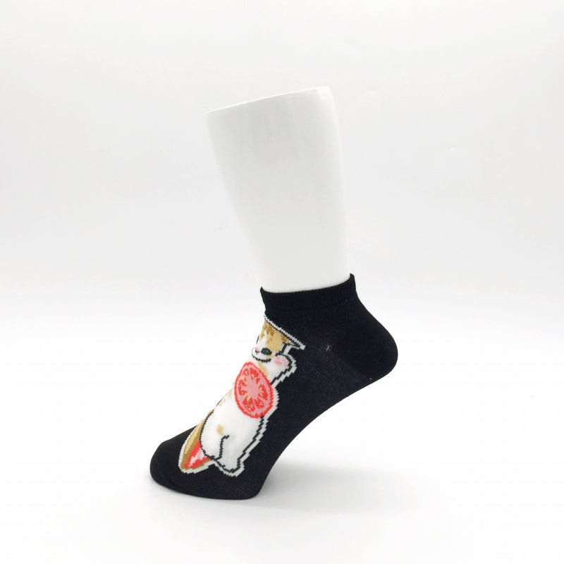 mofusand Men's 3P socks (food)