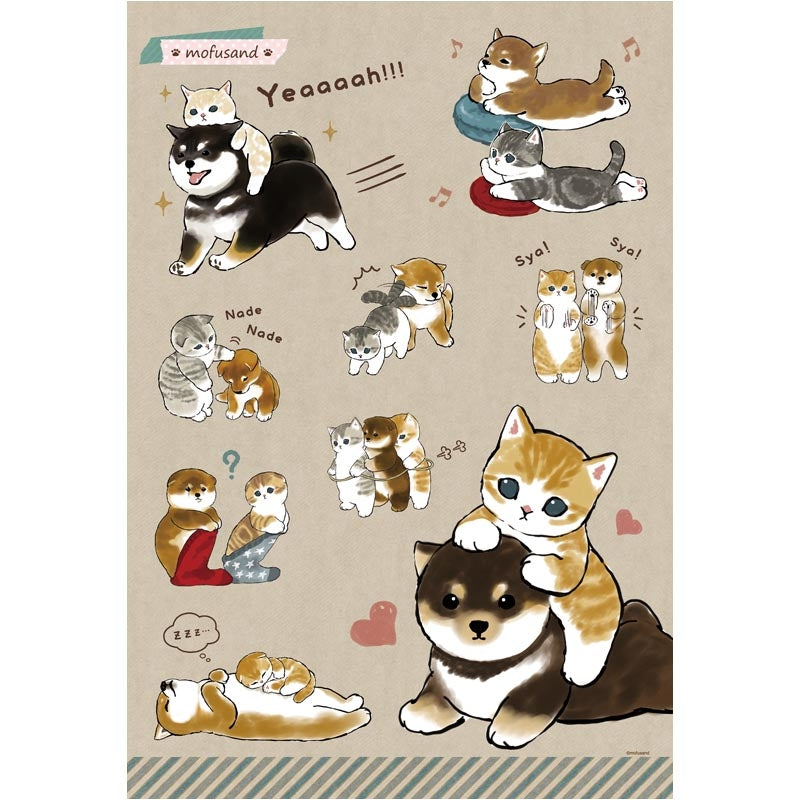 mofusand 300 piece jigsaw puzzle (No.300-3026 Shiba x Nyan)