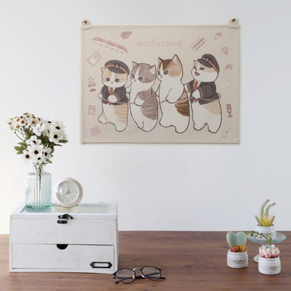 mofusand mofumofu車站織物海報