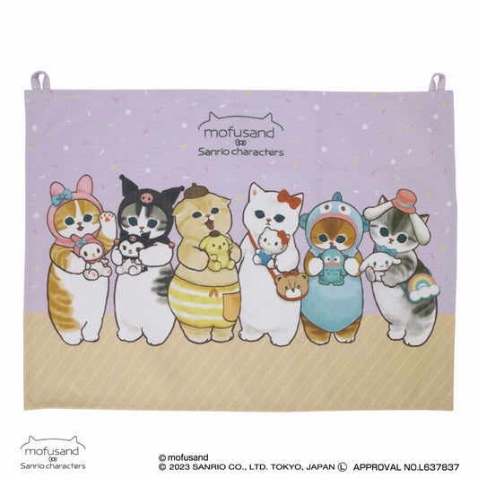 mofusand× Sanrio Characters Fabric Poster M