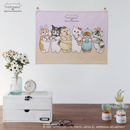 mofusand×サンリオキャラクターズ ファブリックポスターM