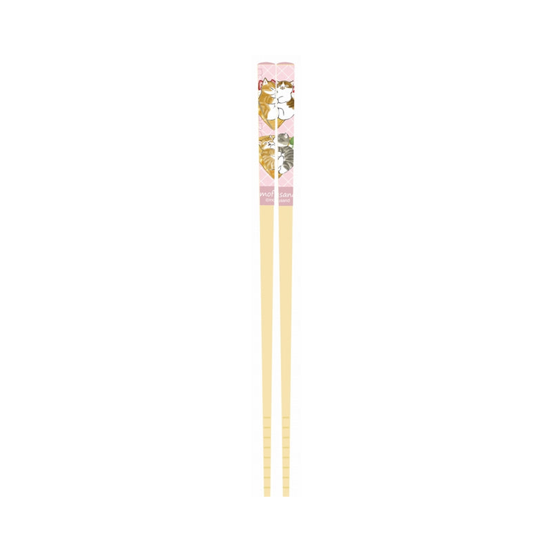 mofusand Safe bamboo chopsticks (crepe pink)