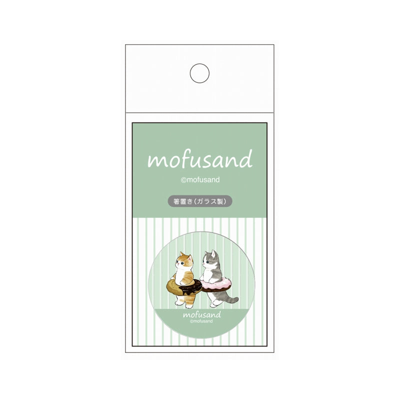 mofusand Glass chopsticks (donut green)