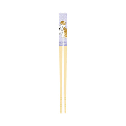 mofusand Safe bamboo chopsticks (Shirokuma purple)