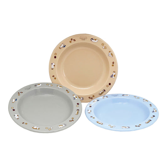 mofusand A set of 3 small plates (sea creatures Nyan)