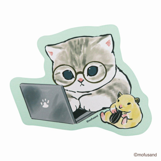mofusand 다이 -컷 마우스 패드 (Pasokon)