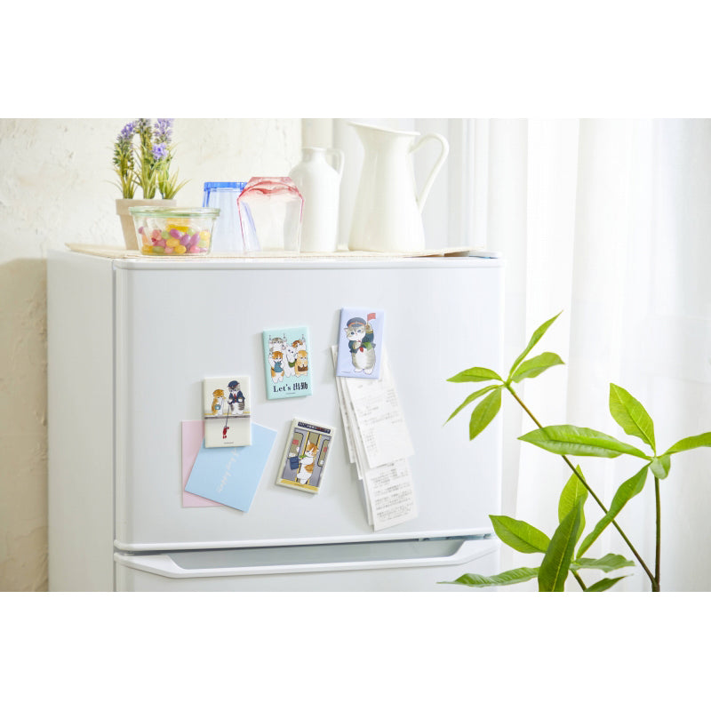 mofusand Mofumofu Station Square Magnet (Let's to work)