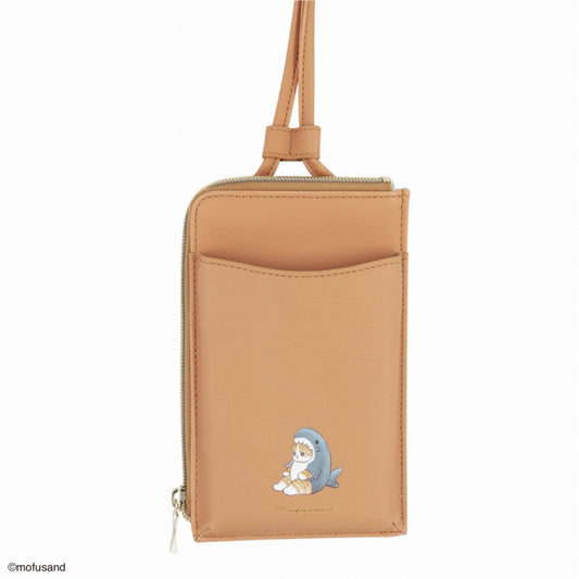 mofusand スマホショルダーポーチ ワンポイント(さめ)